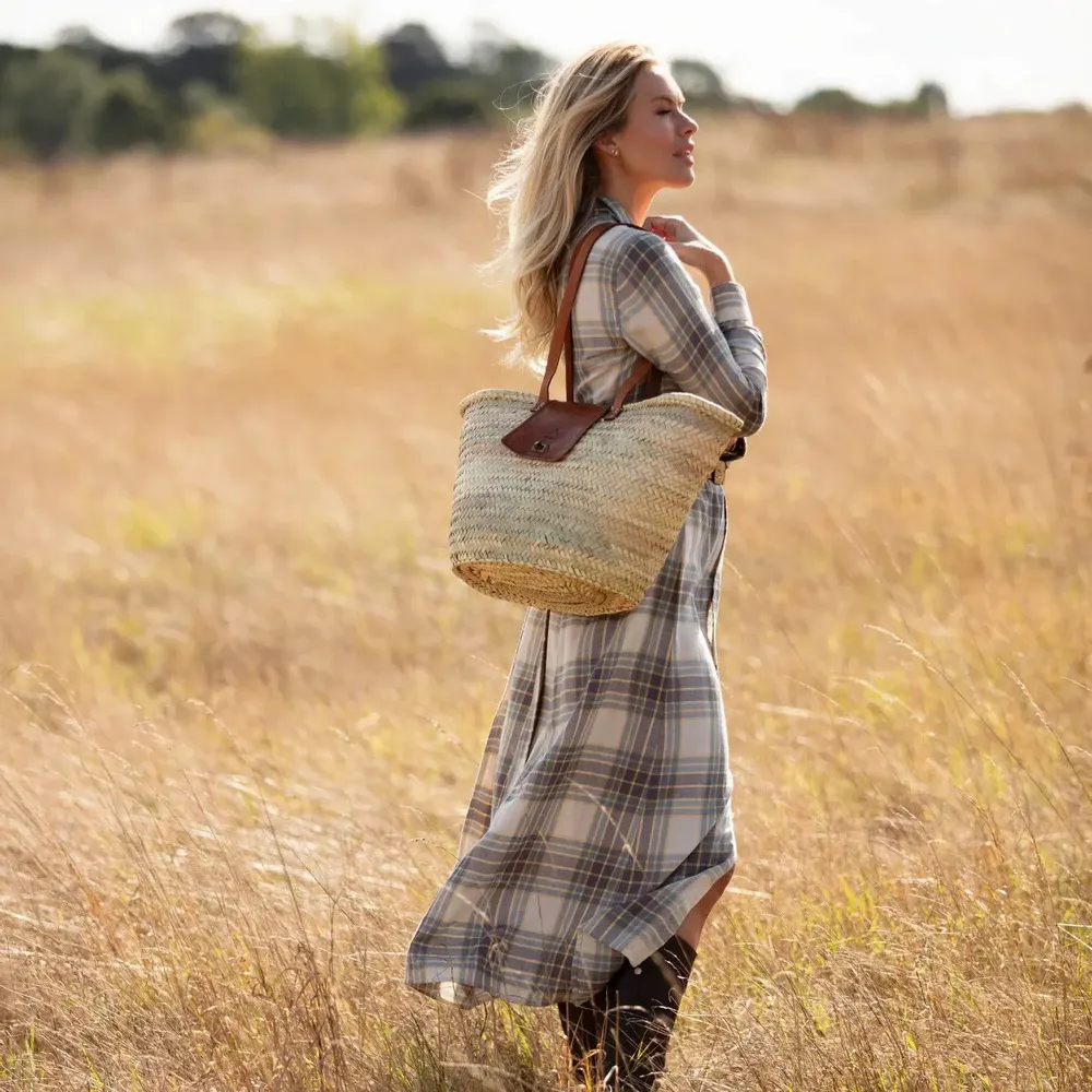 Sacs et cabas - Sac fourre-tout de plage en rotin - Le Safi - BERBER LEATHER