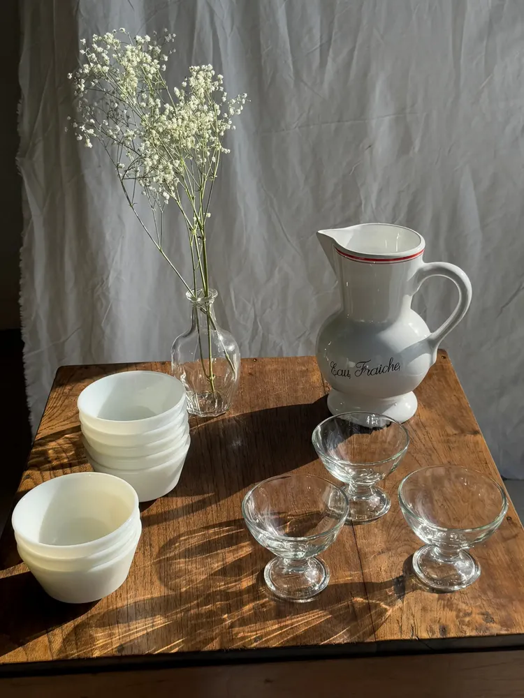 Accessoires à poser - 3 coupes vintage en verre italien - OFFICE OBJETS