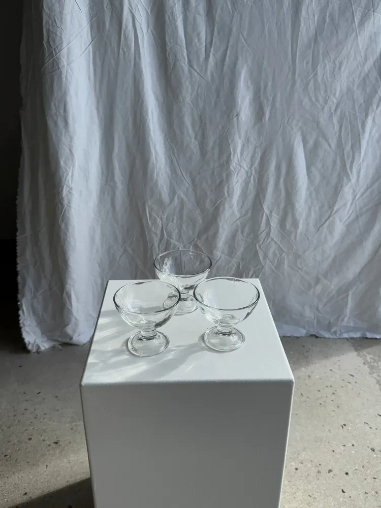 Accessoires à poser - 3 coupes vintage en verre italien - OFFICE OBJETS