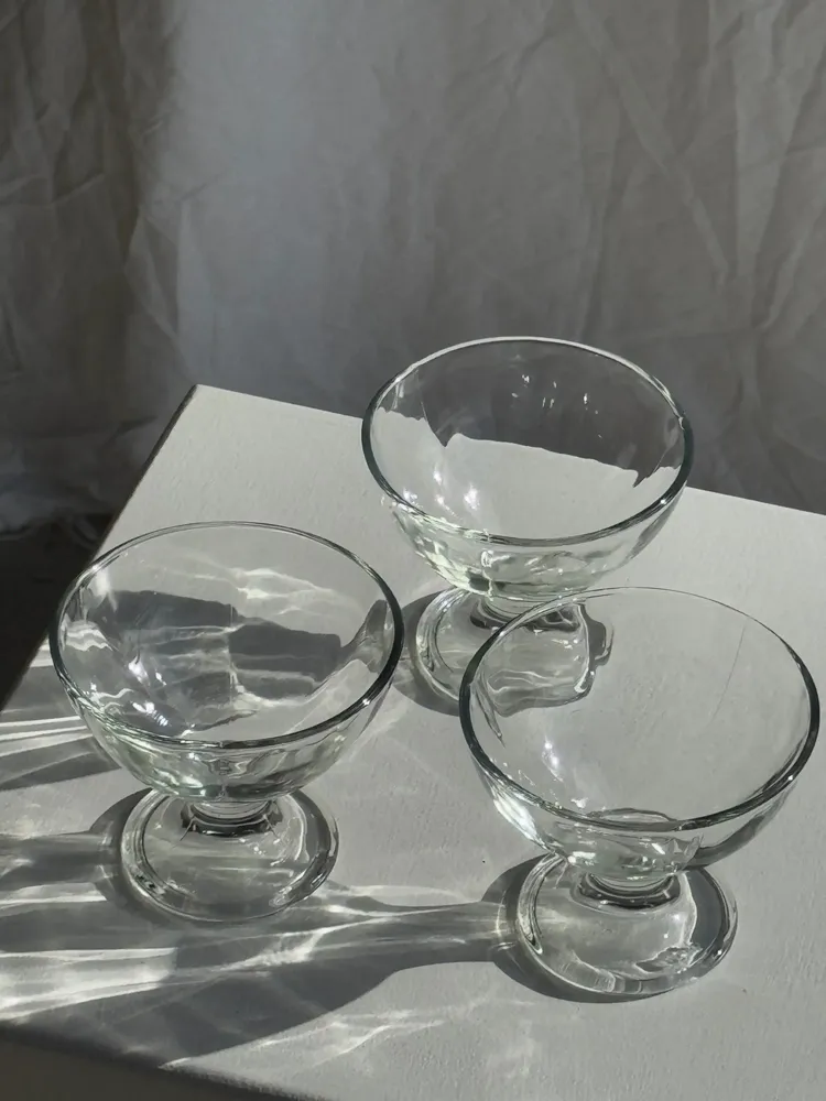 Accessoires à poser - 3 coupes vintage en verre italien - OFFICE OBJETS