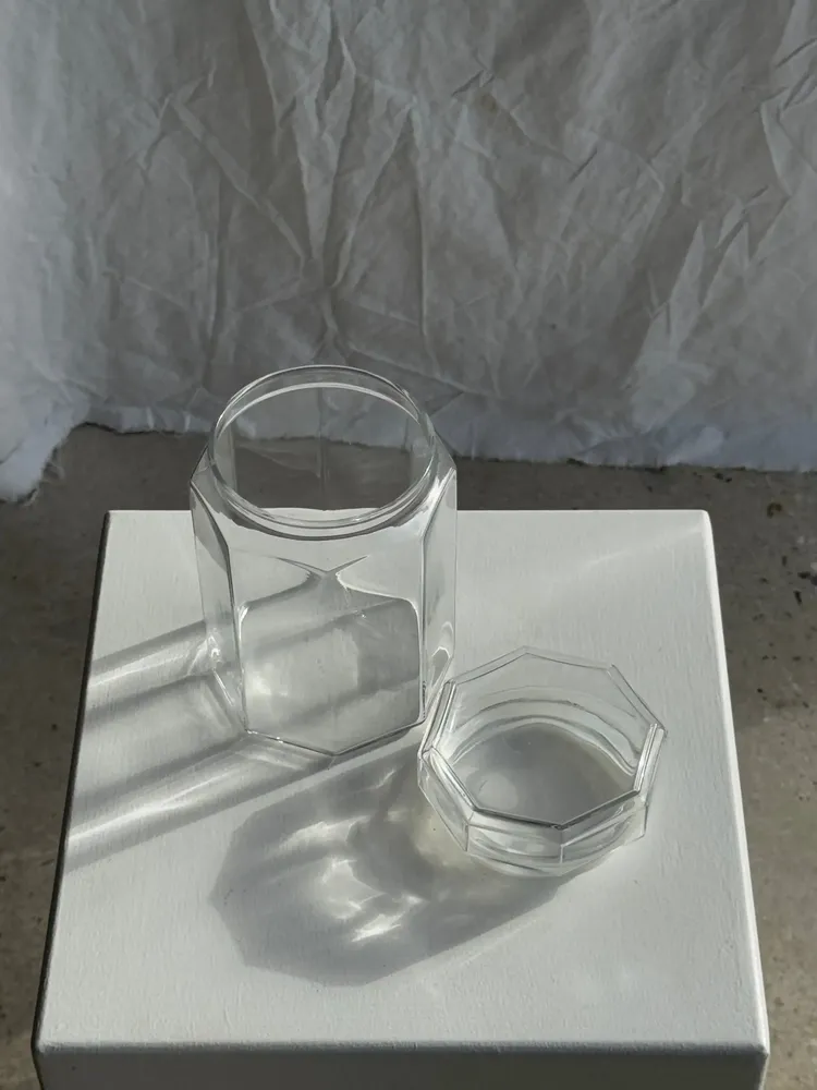 Installation accessories - Vintage jar with octagonal cap in Octime Luminarc glass - OFFICE OBJETS