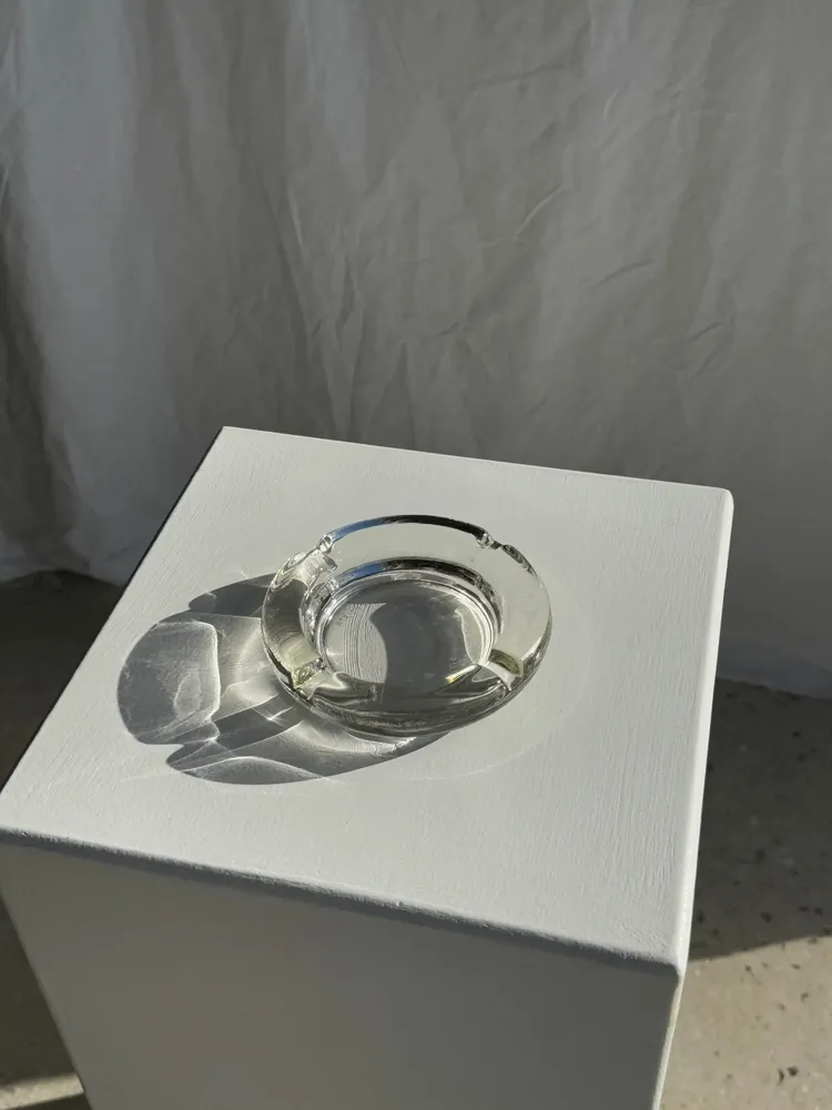 Installation accessories - Vintage glass ashtray Mexico D:11.5 - OFFICE OBJETS