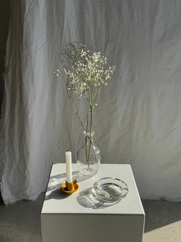 Installation accessories - Vintage glass ashtray Mexico D:11.5 - OFFICE OBJETS