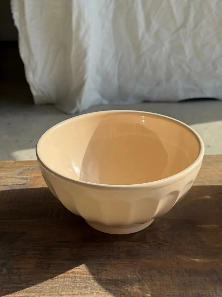 Bowls - 2 large vintage light pink bowls D18 - OFFICE OBJETS