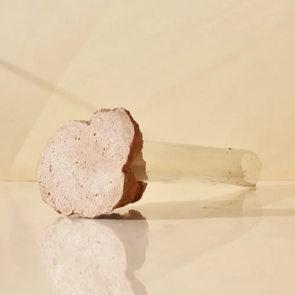 Vases - CATHARSIS, petit vase sculptural, corail poussiéreux - COKI