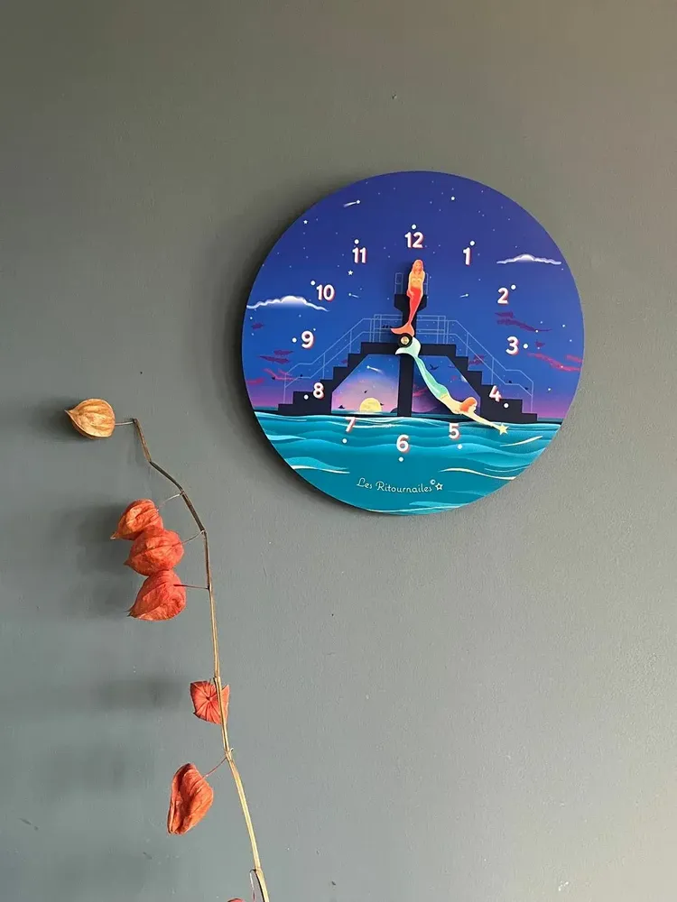Objets de décoration - horloge temps les irènes - LES RITOURNAILES
