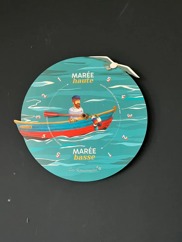 Objets de décoration - Horloge à marée Michel Bellepêche - LES RITOURNAILES