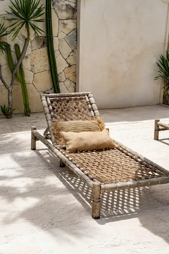 Decorative objects - The Raffia Cushion Cover Rectangular - Natural - 30x50 - BAZAR BIZAR LIVING