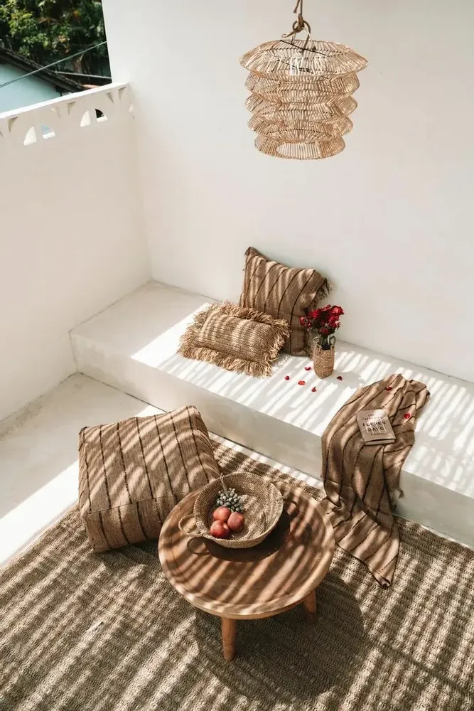 Decorative objects - The Raffia Cushion Cover Rectangular - Natural - 30x50 - BAZAR BIZAR LIVING