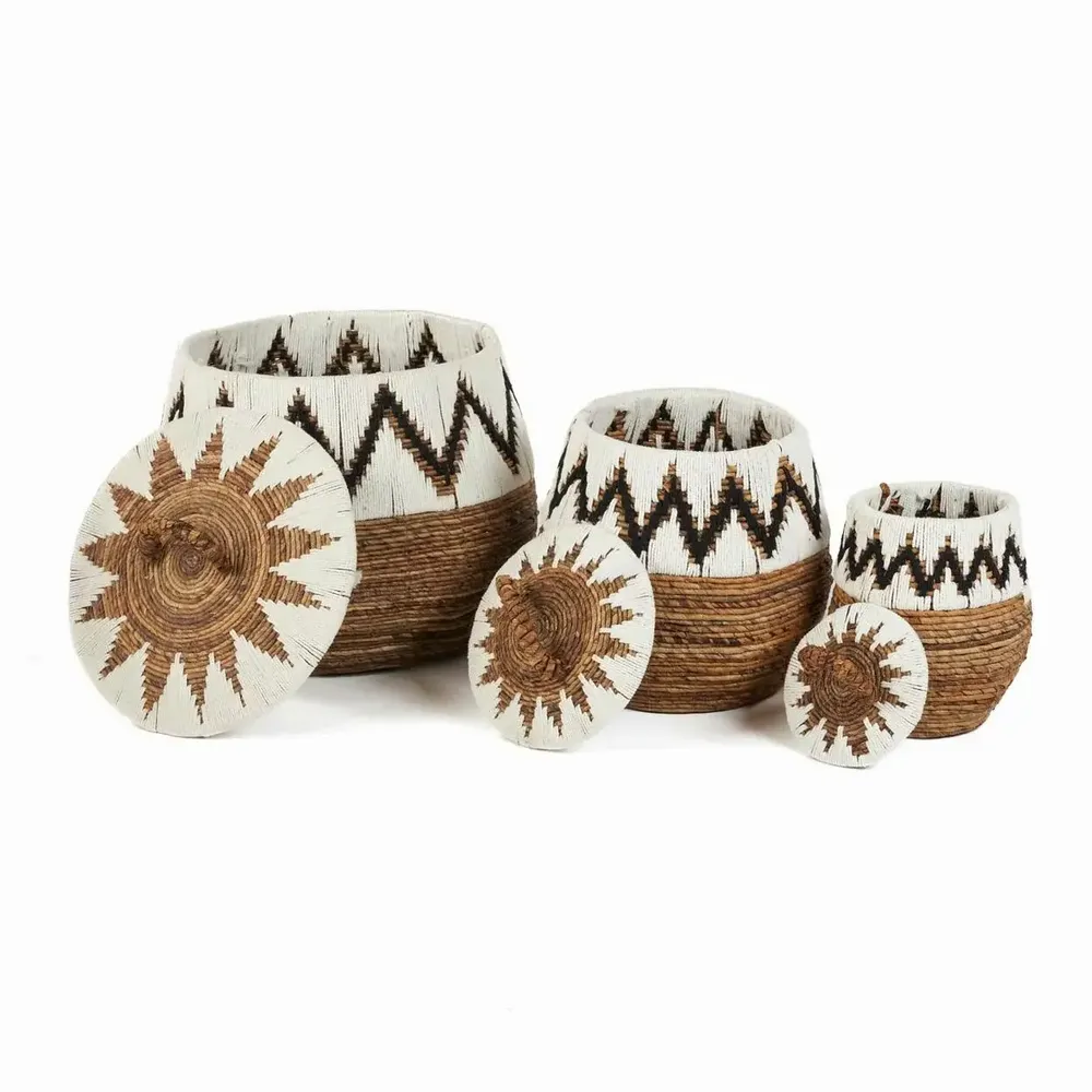 Paniers à linge - Panier de plage Little Bay, blanc naturel, taille S - BAZAR BIZAR LIVING