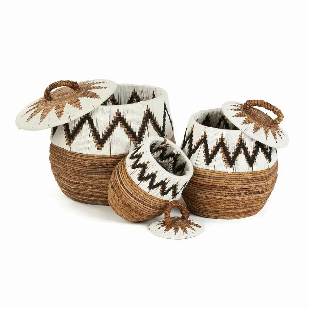 Paniers à linge - Panier de plage Little Bay, blanc naturel, taille S - BAZAR BIZAR LIVING