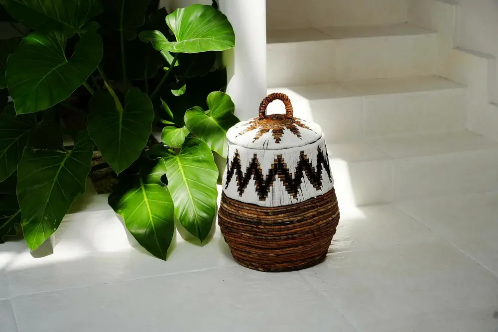 Paniers à linge - Panier de plage Little Bay, blanc naturel, taille S - BAZAR BIZAR LIVING