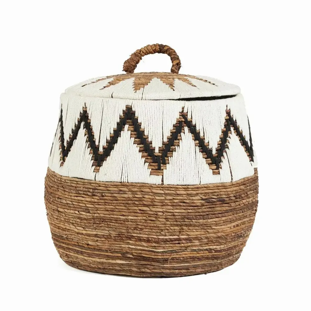 Paniers à linge - Panier de plage Little Bay, blanc naturel, L - BAZAR BIZAR LIVING
