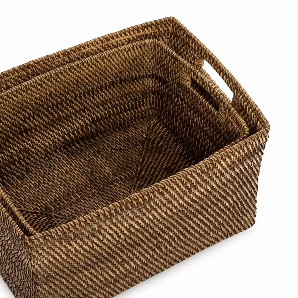 Paniers à linge - Le panier à revues Colonial - Marron naturel - XL - BAZAR BIZAR LIVING