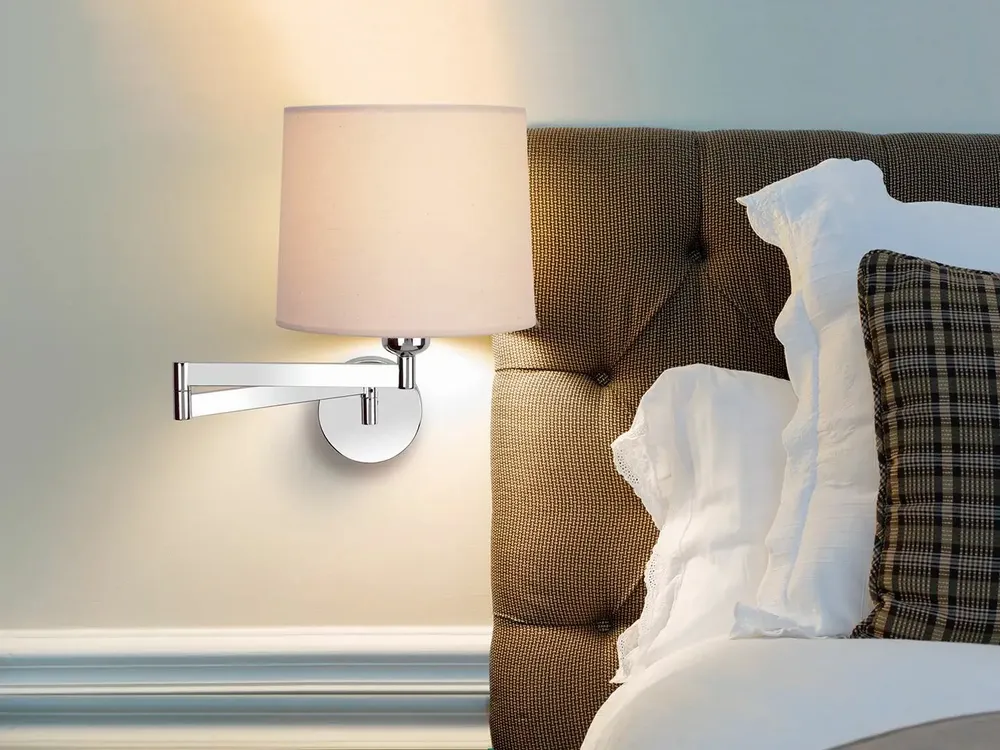 Appliques - ATLANTA applique murale avec structure en noir ou nickel - LUXCAMBRA