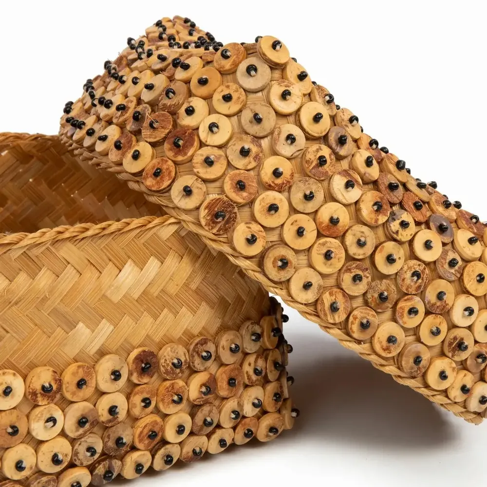 Paniers à linge - Le panier en coque de noix de coco - Naturel - L - BAZAR BIZAR LIVING