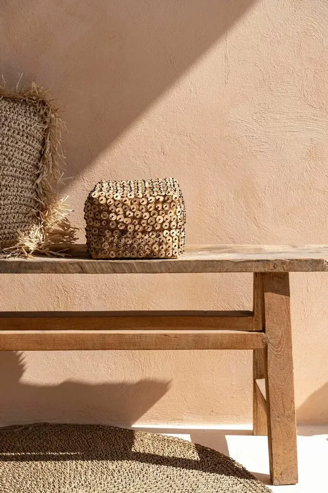 Paniers à linge - Le panier en coque de noix de coco - Naturel - L - BAZAR BIZAR LIVING