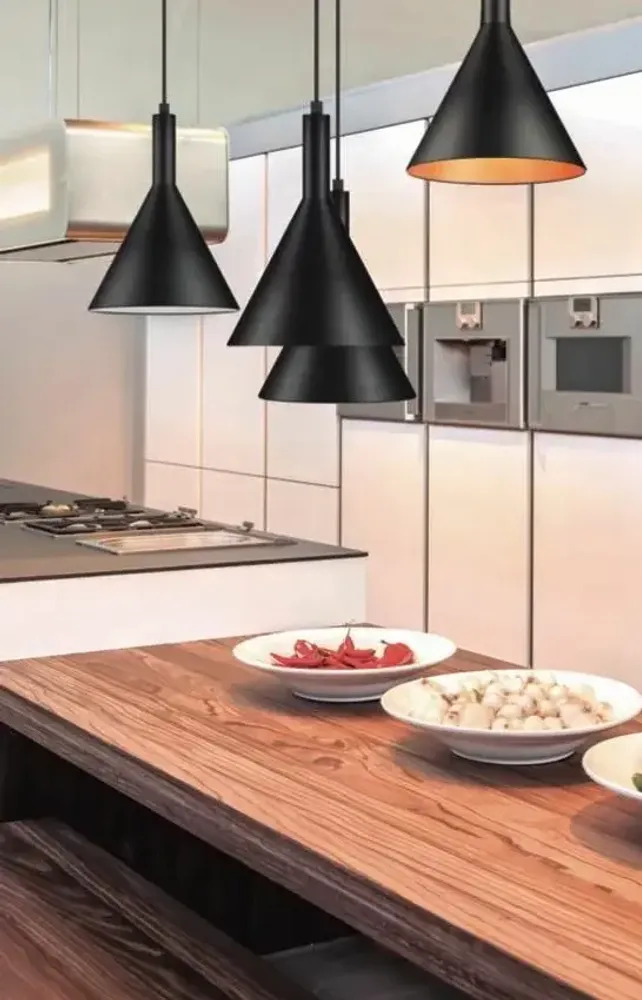 Suspensions - CAPUCHINA suspension en métal noir - LUXCAMBRA