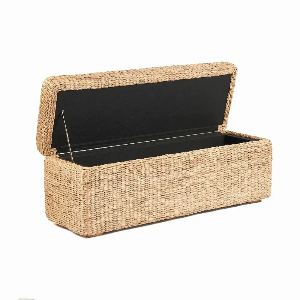 Ottomans - The Big Sure Storage Ottoman - Natural - BAZAR BIZAR LIVING
