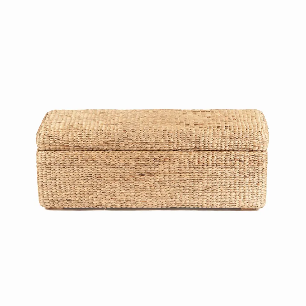 Ottomans - The Big Sure Storage Ottoman - Natural - BAZAR BIZAR LIVING