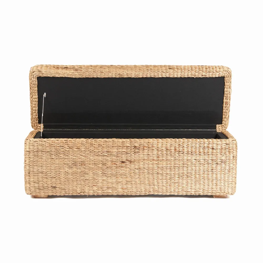 Ottomans - The Big Sure Storage Ottoman - Natural - BAZAR BIZAR LIVING