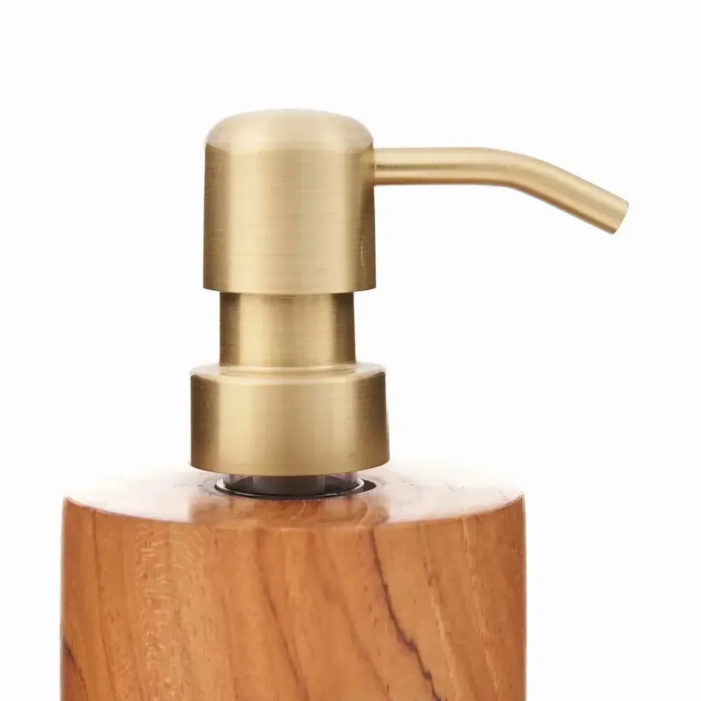 Soap dishes - The Wooden Soap Dispenser - Natural - BAZAR BIZAR LIVING