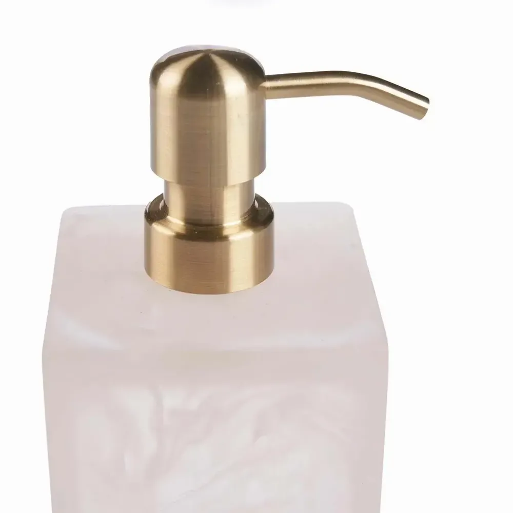 Porte-savons - Le distributeur de savon en résine - blanc rose - BAZAR BIZAR LIVING