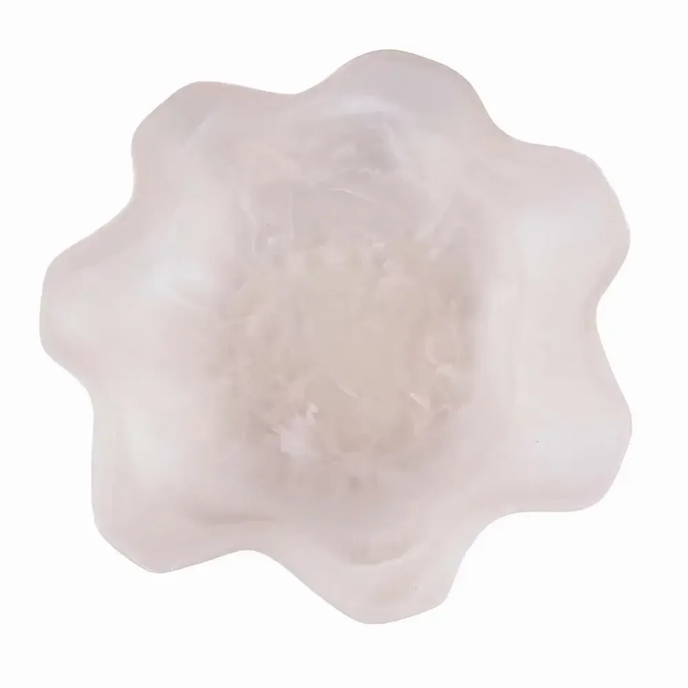 Bowls - The Resin Organic Fruit Bowl - Pink White - BAZAR BIZAR LIVING