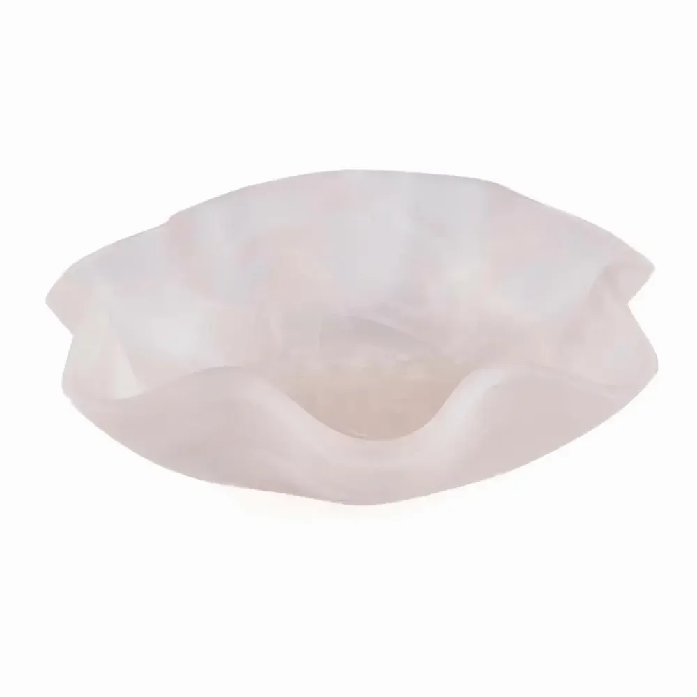 Bowls - The Resin Organic Fruit Bowl - Pink White - BAZAR BIZAR LIVING