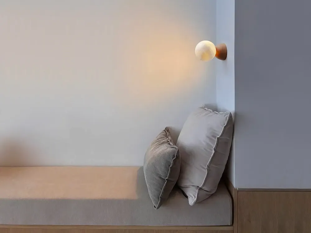 Wall lamps - ABISAL wall lamp with ceramic or colored glazed base - LUXCAMBRA