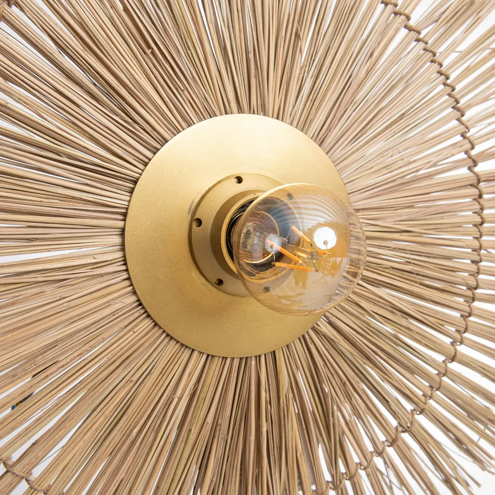 Ceiling lights - The Beausoleil Wall Lamp - Natural Gold - M - BAZAR BIZAR LIVING