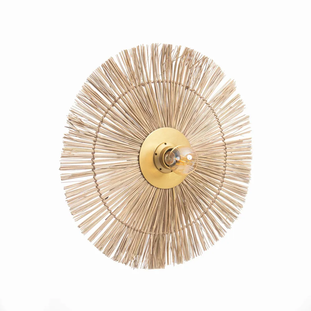 Ceiling lights - The Beausoleil Wall Lamp - Natural Gold - M - BAZAR BIZAR LIVING