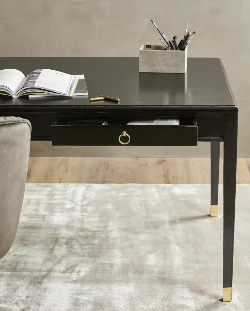 Secrétaires - Bureau EMS avec 2 tiroirs, S - noir - NORDAL