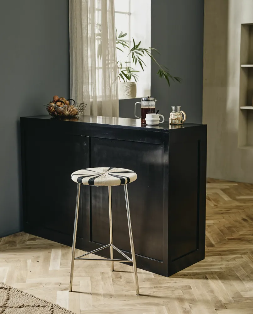 Bibliothèques - Armoire VIVA, 2 portes basses - noire - NORDAL