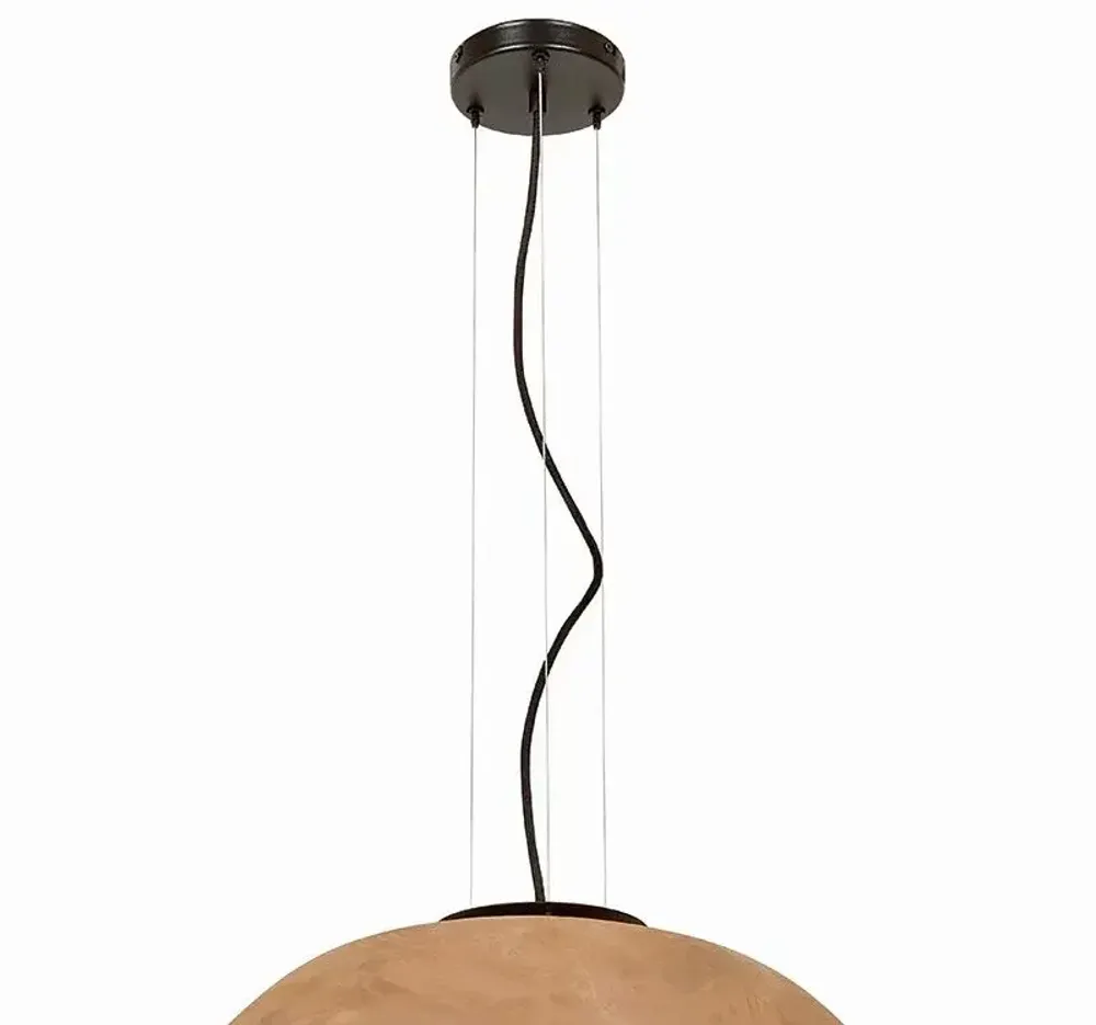 Suspensions - ABSIS suspension avec abat-jour en terracotta XL - LUXCAMBRA