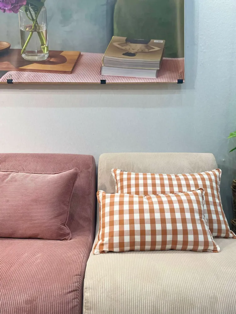 Coussins textile - Coussin carreaux Vichy - MAISON JEUDI