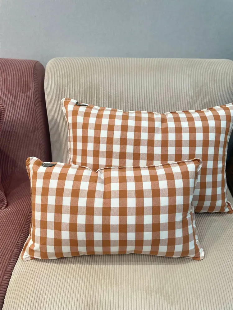Coussins textile - Coussin carreaux Vichy - MAISON JEUDI