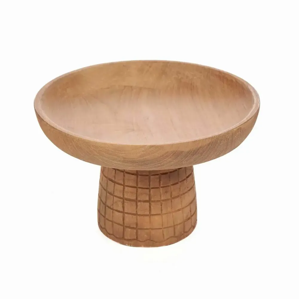 Platter and bowls - The Kotak-Kotak Cake Dish - Natural - BAZAR BIZAR LIVING