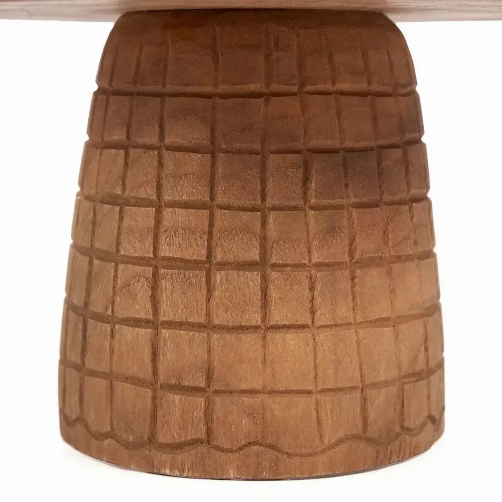 Platter and bowls - The Kotak-Kotak Cake Dish - Natural - BAZAR BIZAR LIVING