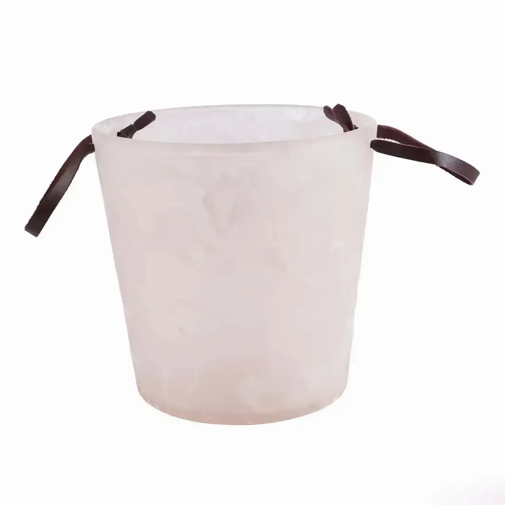 Accessoires pour le vin - Le seau à glace en résine, rose et blanc - BAZAR BIZAR LIVING