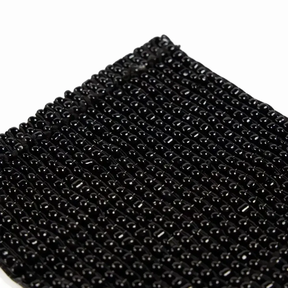 Placemats - The Perles Coaster - Black - BAZAR BIZAR LIVING