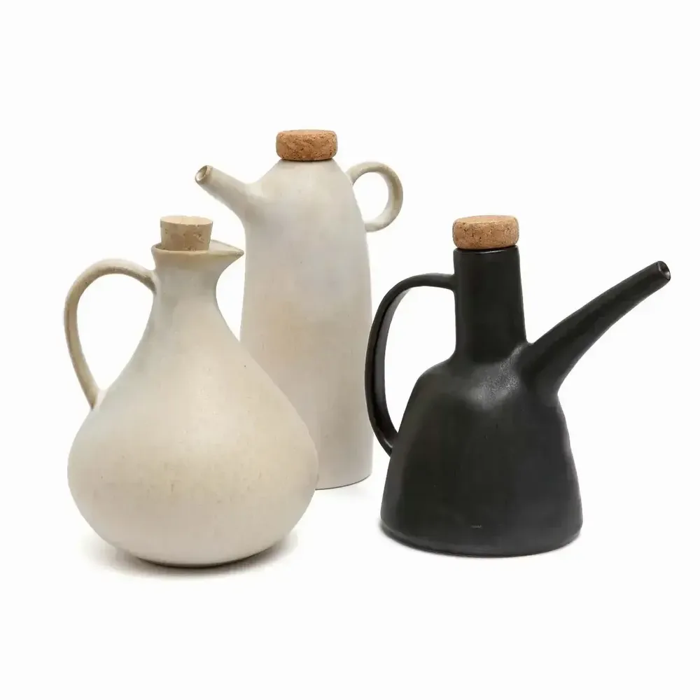 Carafes - La bouteille d'huile d'olive N°78 - Blanche - BAZAR BIZAR LIVING