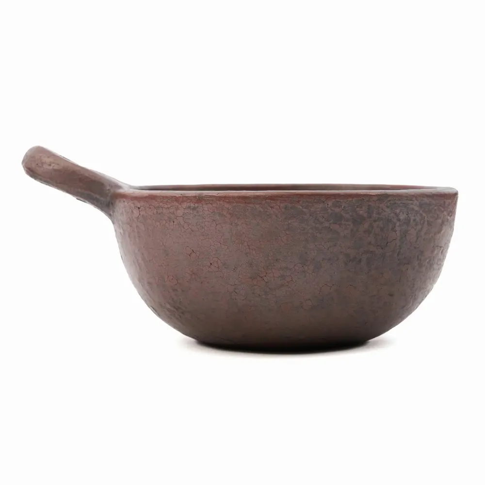 Platter and bowls - The Ethnic Bowl with Handle - Terracotta - M - BAZAR BIZAR LIVING