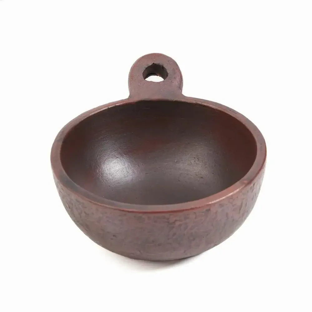 Platter and bowls - The Ethnic Bowl with Handle - Terracotta - S - BAZAR BIZAR LIVING