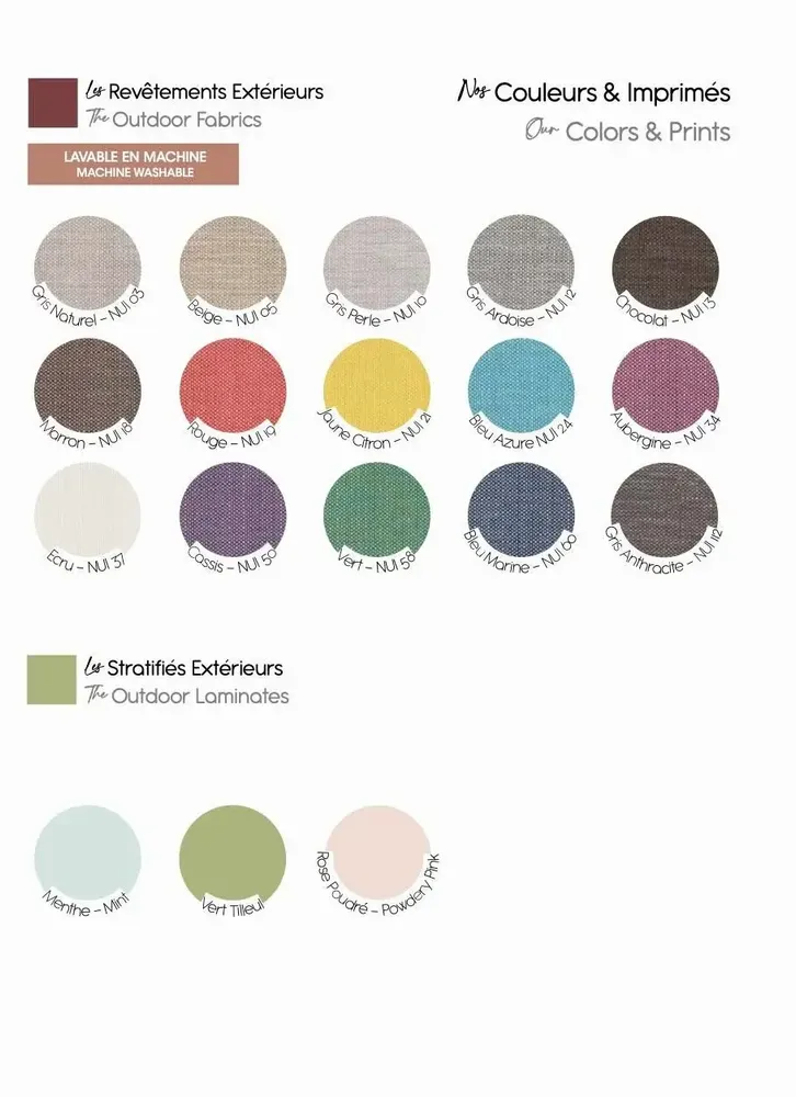 Autres décorations murales - Appliques murale rétro stratifié Mila - ⌀39cm - LES GAMBETTES