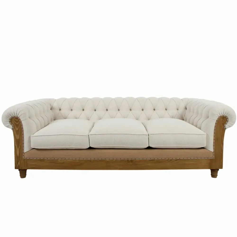 Sofas for hospitalities & contracts - Chesterfield Essence White Pearl | Sofa - CREARTE COLLECTIONS