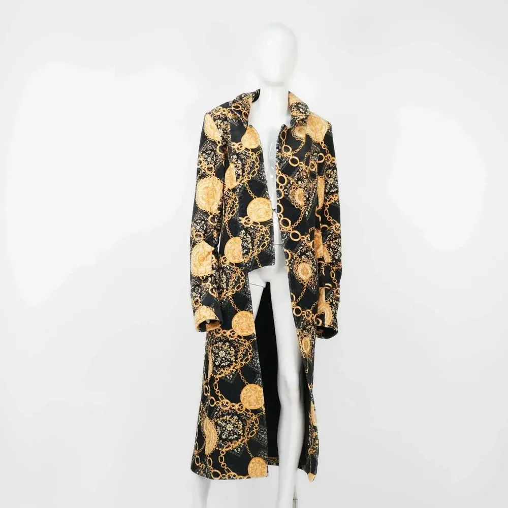 Prêt-à-porter - Manteau ARA Anneaux Noir-Jaune - Anneaux Noir-Jaune - hauteur : 127,00 ; largeur : 41,00 ; durée : 77,00 - MONYER