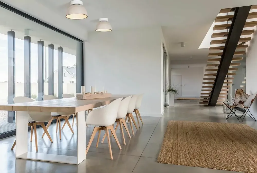 Ceiling lights - ABSIS ceiling lamp with lampshade in terracotta or varnished white - LUXCAMBRA