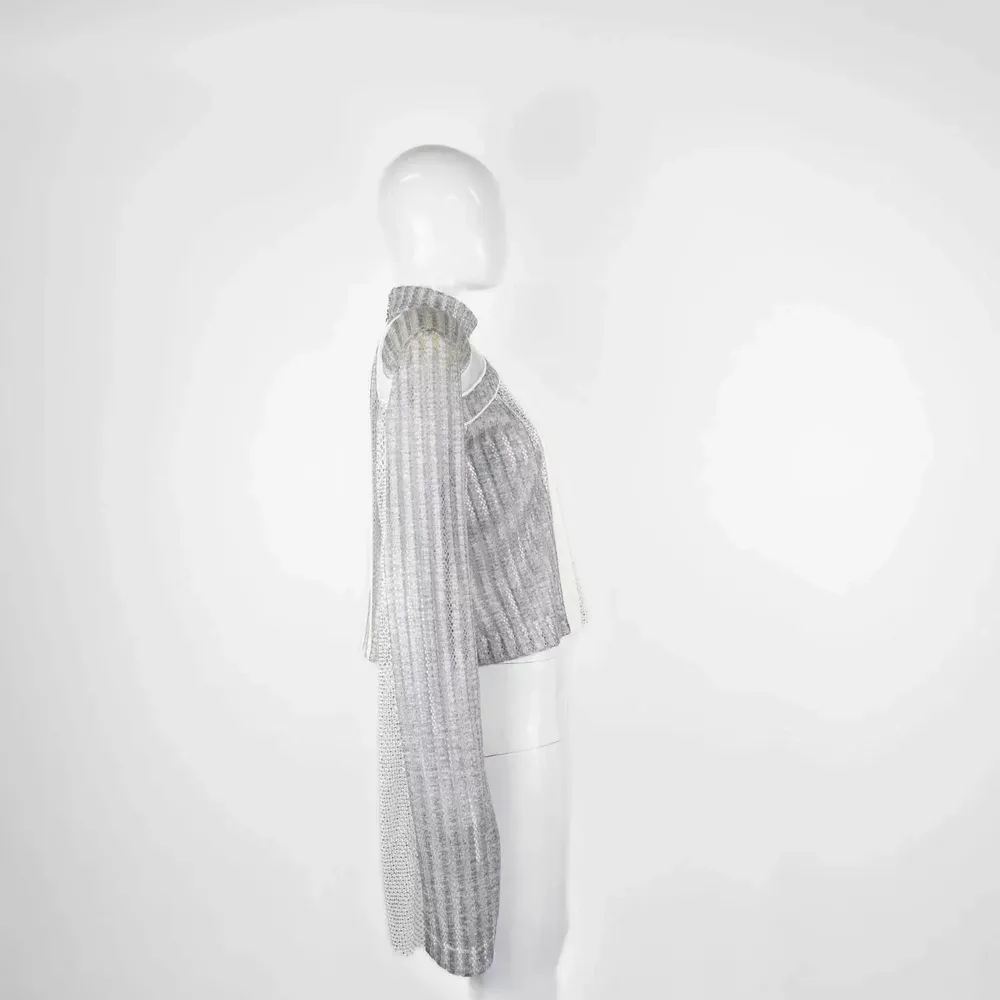 Apparel - Blouse STELLA VIA Grey - Grey - height: 52.00; width: 45.00; lengh: 82.00 - MONYER