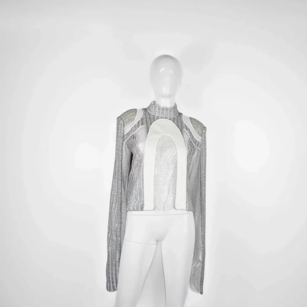 Apparel - Blouse STELLA VIA Grey - Grey - height: 52.00; width: 45.00; lengh: 82.00 - MONYER